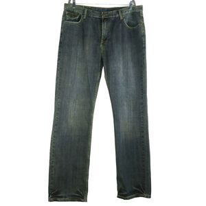 Petrol Jordan Straight Jeans Size 38 X 35.5 Medium Wash Blue Denim
